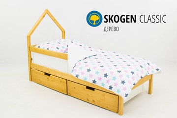Кровать-домик детская мини Skogen дерево в Чите