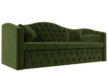 Диван-кровать Мечта, Зеленый (Микровельвет) в Чите