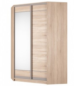 Угловой шкаф Аларти (YA-230х1400(602) (10) Вар. 5; двери D1+D2), с зеркалом в Чите