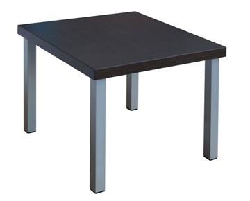 Квадратный столик Триада, венге/алюминий в Чите