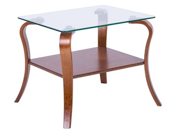 Стеклянный столик Мебелик Шарм (вишня) в Чите