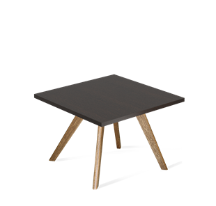 Журнальный столик SHT-S39 / SHT-TT 60/60 ЛДСП (венге луизиана/брашированный коричневый) в Чите
