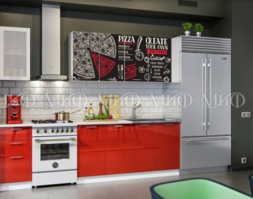 Кухонный гарнитур фотопечать Пицца 2,0 в Чите