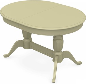 Кухонный стол раскладной Леонардо-2 исп. Овал, тон 10 (Морилка/Эмаль) в Чите