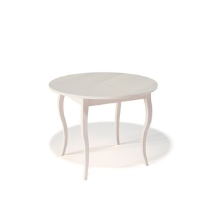 Стол со стеклянной столешницей Kenner 1000С (Крем/Стекло крем глянец) в Чите