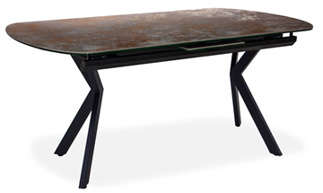 Керамический обеденный стол Шамони 3CX 180х95 (Oxide Nero/Графит) в Чите