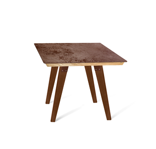 Керамический кухонный стол SHT-TU16 (4 шт.)/ТT8 60/60 (темный орех/прозрачный лак/коричневая сепия) в Чите