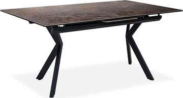 Кухонный стол раскладной Кубика Бордо 2CX 160х90 (Oxide Moro/Графит) в Чите