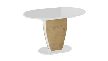 Кухонный раскладной стол Монреаль тип 1 (Белый глянец/Бунратти) в Чите