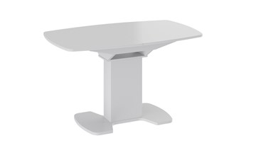 Стол из стекла Портофино (СМ(ТД)-105.02.11(1)), цвет Белый глянец/Стекло белое в Чите