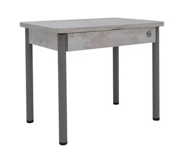 Кухонный раскладной стол Ивару Прайм-3Р, Цемент светлый в Чите