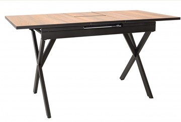Кухонный стол раздвижной Илком Стайл № 11 (1100/1500*700 мм.) столешница пластик, форма Флан, с механизмом бабочка в Чите
