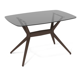 Обеденный стол SHT-ТT26 118/77 стекло/SHT-TU30-2 / SHT-A30 коричневый в Чите