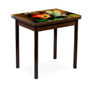 Кухонный пристенный стол СПА-07 СТФ, венге/фотопечать дерево/опоры прямые коричневый в Чите