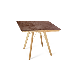 Керамический кухонный стол SHT-TU9/ТT8 60/60 (прозрачный лак/прозрачный лак/коричневая сепия) в Чите