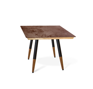 Керамический обеденный стол SHT-TU12 (4 шт.)/ТT8 60/60 (черный/темный орех/прозрачный лак/коричневая сепия) в Чите