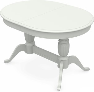 Кухонный раздвижной стол Леонардо-2 исп. Овал, тон 9 (Морилка/Эмаль) в Чите