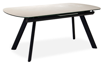 Кухонный стол раздвижной Шамони 3CQ 180х95 (Oxide Avorio/Графит) в Чите