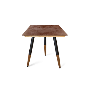 Керамический обеденный стол SHT-TU12 (3 шт.)/ТT8 60/60 (черный/темный орех/прозрачный лак/коричневая сепия) в Чите