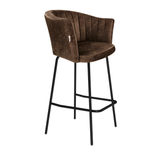 Барный стул SHT-ST42-1 / SHT-S29P (кофейный трюфель/черный муар) в Чите