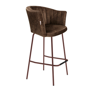 Барный стул SHT-ST42-1 / SHT-S29P (кофейный трюфель/медный металлик) в Чите