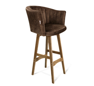 Барный стул SHT-ST42-1 / SHT-S65 (кофейный трюфель/дуб брашированный коричневый) в Чите