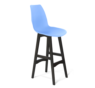 Барный стул SHT-ST29/S65 (голубой pan 278/венге) в Чите