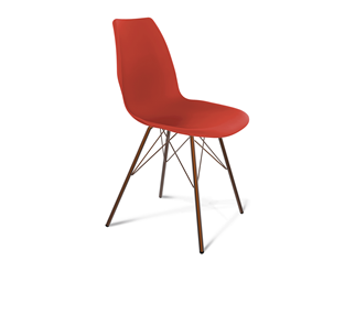 Кухонный стул SHT-ST29/S37 (красный ral 3020/медный металлик) в Чите