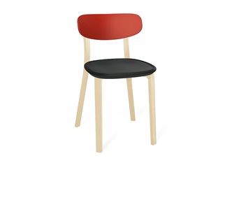Кухонный стул SHT-ST85-2/SB85-2/S85 (красный/черный/бежевый ral1013) в Чите