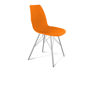 Кухонный стул SHT-ST29/S37 (оранжевый ral2003/хром лак) в Чите