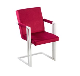 Обеденный стул Бруно, Белый/Аврора 11(бордовый) в Чите