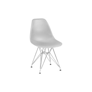 Обеденный стул derstuhl DSL 110 Chrom (светло-серый) в Чите