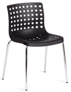 Кухонный стул SKALBERG (mod. C-084-A) 46х56х79 Black (черный) / Chrome (хром) арт.19258 в Чите