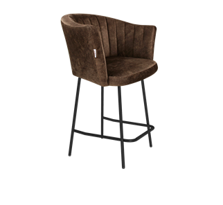 Полубарный стул SHT-ST42-1 / SHT-S29P-1 (кофейный трюфель/черный муар) в Чите