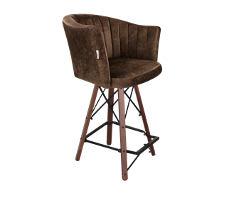 Полубарный стул SHT-ST42-1 / SHT-S80-1 (кофейный трюфель/темный орех/черный) в Чите