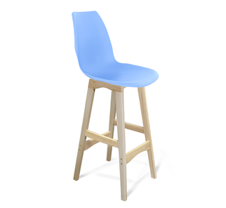 Барный стул SHT-ST29/S65 (голубой pan 278/прозрачный лак) в Чите