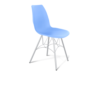 Обеденный стул SHT-ST29/S100 (голубой pan 278/хром лак) в Чите