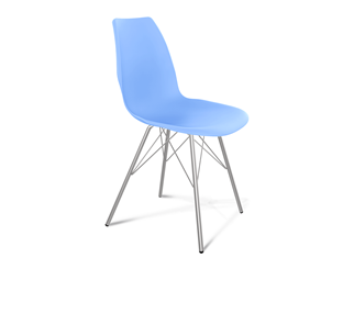 Обеденный стул SHT-ST29/S37 (голубой pan 278/хром лак) в Чите