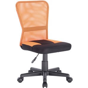 Кресло компьютерное Brabix Smart MG-313 (без подлокотников, комбинированное, черное/оранжевое) 531844 в Чите