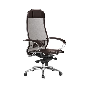 Кресло офисное Samurai S-1.04, темно-коричневый в Чите