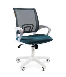 Офисное кресло CHAIRMAN 696 white, ткань, цвет зеленый в Чите