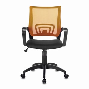 Компьютерное кресло Brabix Fly MG-396 (с подлокотниками, сетка, оранжевое/черное) 532084 в Чите