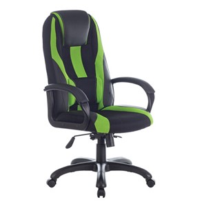Компьютерное кресло Brabix Premium Rapid GM-102 (экокожа/ткань, черное/зеленое) 532419 в Чите