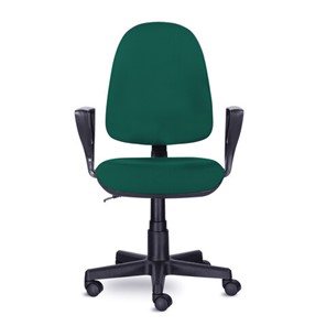 Кресло офисное Brabix Prestige Ergo MG-311 (регулируемая эргономичная спинка, ткань,черно-зеленое) 532421 в Чите