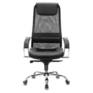 Кресло офисное Brabix Premium Stalker EX-609 PRO (хром, мультиблок, ткань-сетка/экокожа, черное) 532416 в Чите