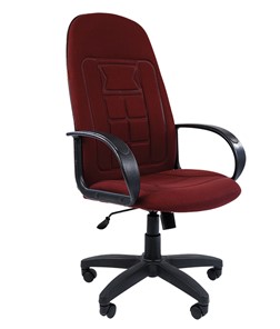 Кресло CHAIRMAN 727 ткань ст., цвет бордо в Чите