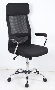 Кресло компьютерное VASSA BLACK (чёрный) в Чите