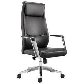 Офисное кресло BRABIX PREMIUM "Jazz EX-757", синхромеханизм, алюминий, экокожа, черное, 532489 в Чите