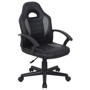 Офисное кресло BRABIX "Spark GM-201", экокожа, черное/серое, 532504 в Чите