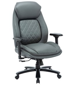Кресло офисное CHAIRMAN CH403, серый, эко кожа в Чите